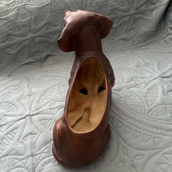 Vintage Dachshund Dog Breakable Table Planter Plant Numbered 1276 10" Long - Picture 3 of 7